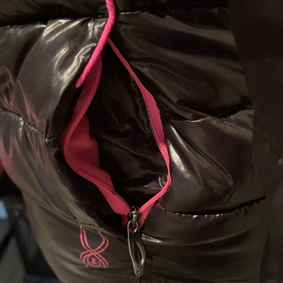 SPYDER Girl’s Black Light Winter Jacket. Kids Medium. - Picture 6 of 13